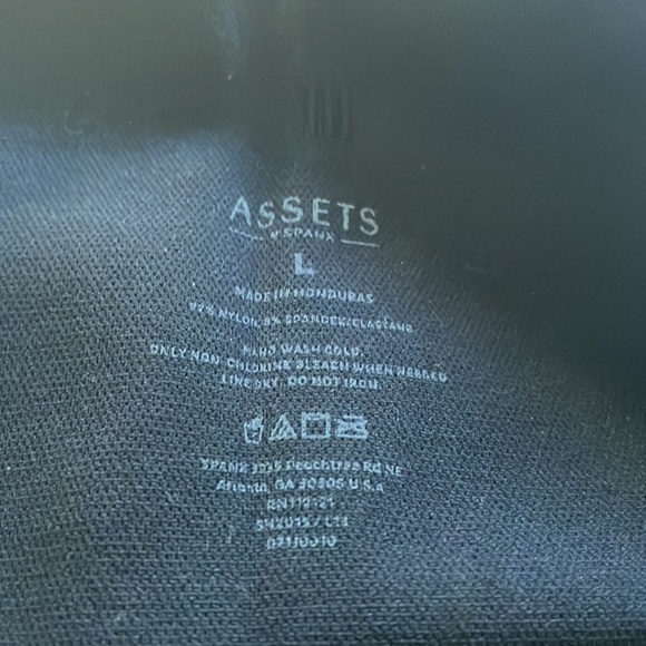 SPANX Assets Cropped Seamless Leggings Black Size Large - Picture 4 of 7